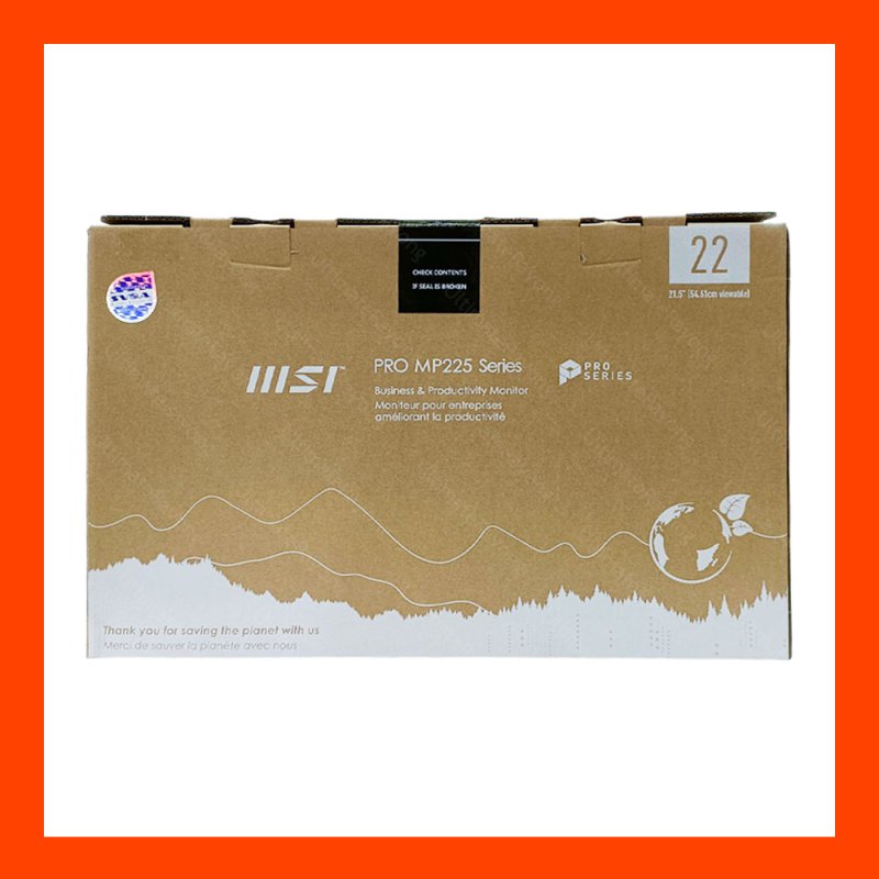 Monitor 21.5 MSI PRO MP225 VGA,HDMI 100Hz