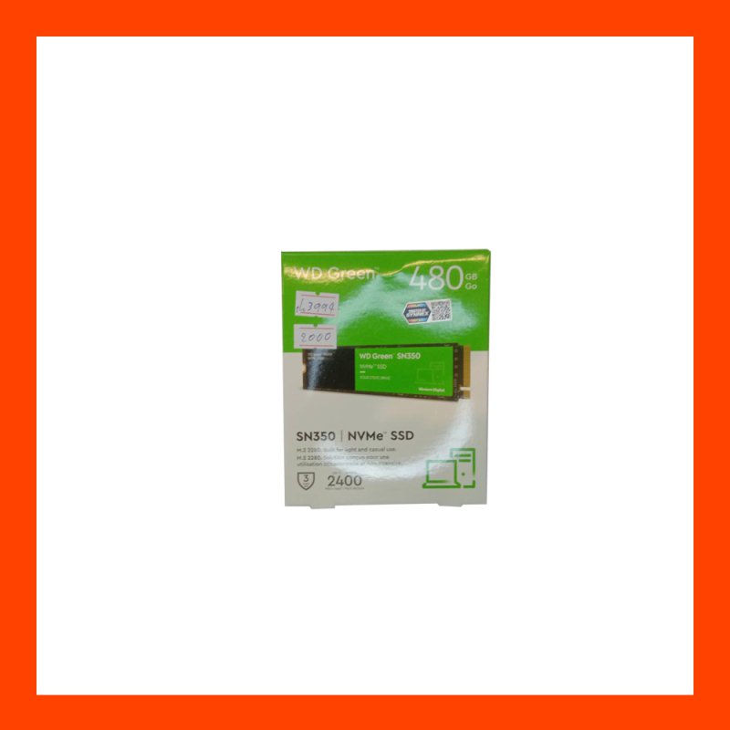 SSD M.2 NVMe SN350 WD Green 480GB