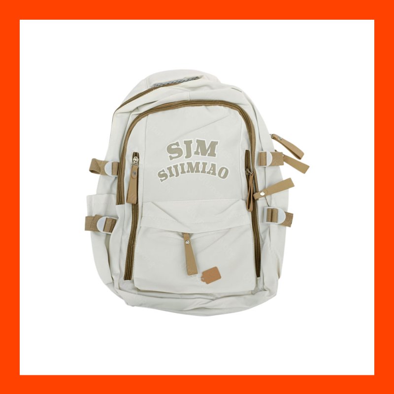 Bag กระเป๋า เป้ โน๊ตบุ๊ค 14 15 สีขาว SJM36