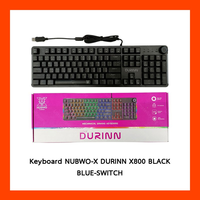 Keyboard NUBWO-X DURINN X800 BLACK BLUE-SWITCH