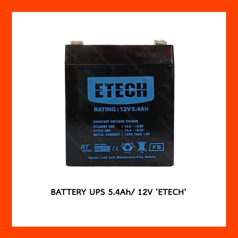 BATTERY UPS 5.4Ah 12V 'ETECH'