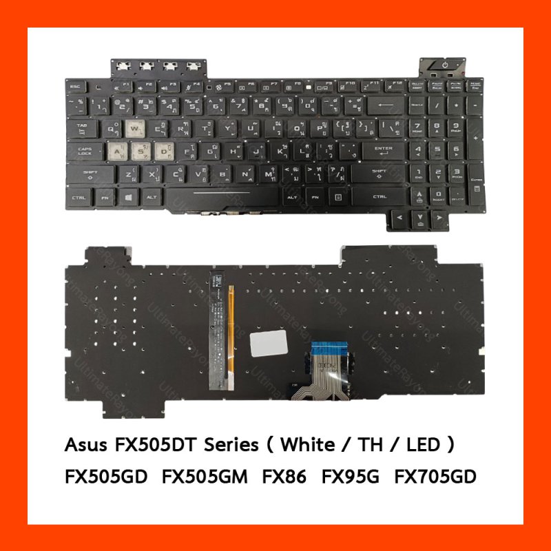 Keyboard Asus (white)(LED)FX505DT,FX505GD,FX505GE,FX505GM TH